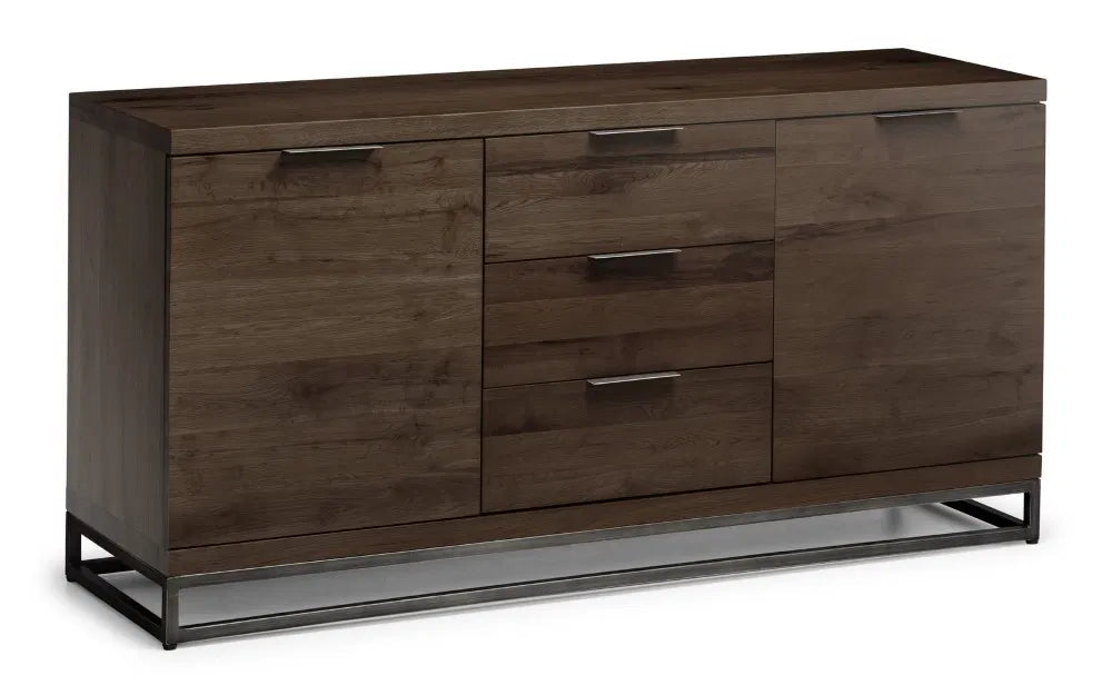 Alberta Dark Oak Wood Sideboard